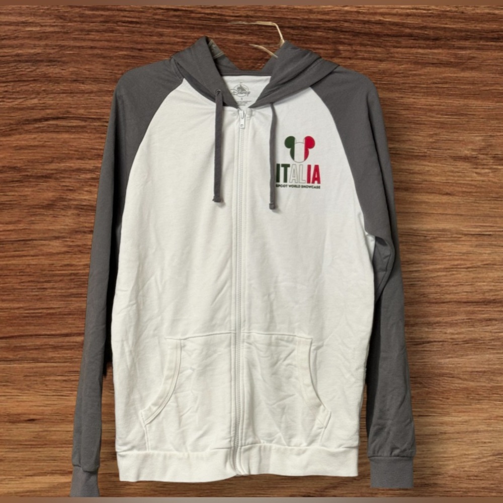Italy Pavilion Merch Collection Disney Epcot World Showcase Full Zip Hoodie